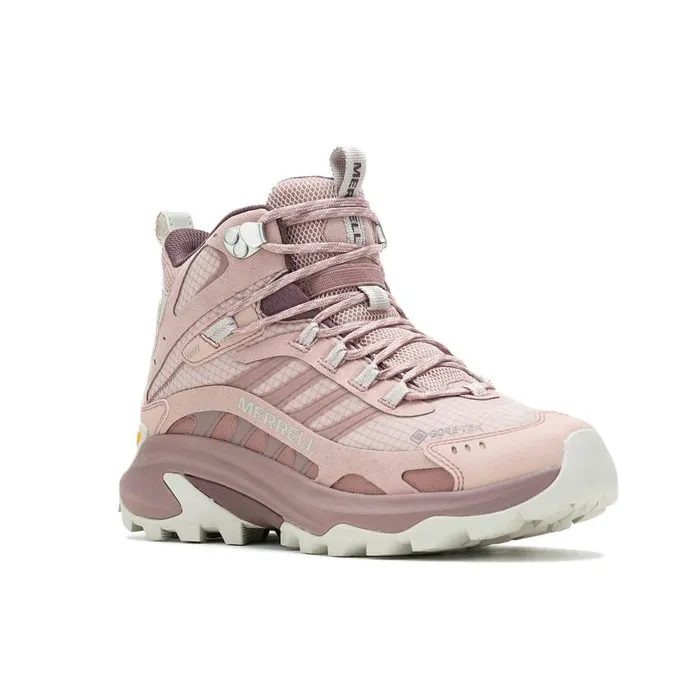 Women Merrell Boots Moab Speed 2 Mid GORETEX Adobe Rose Women Merrell Boots Moab Speed 2 Mid GORETEX Adobe Rose
