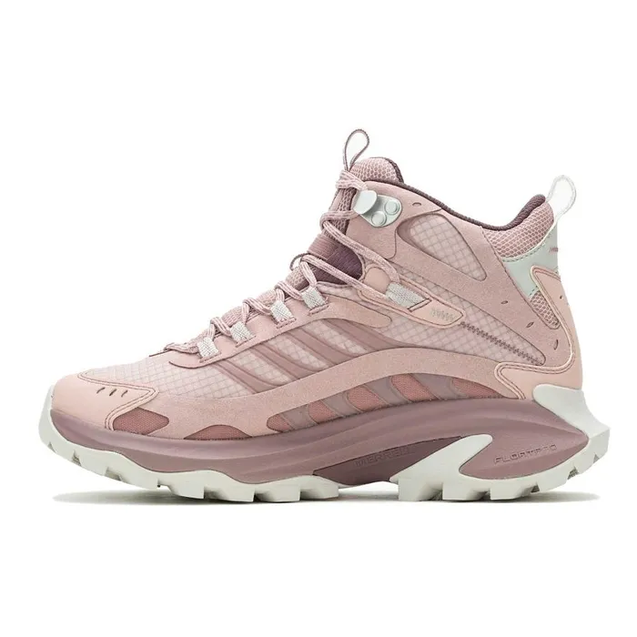 Women Merrell Boots Moab Speed 2 Mid GORETEX Adobe Rose Women Merrell Boots Moab Speed 2 Mid GORETEX Adobe Rose