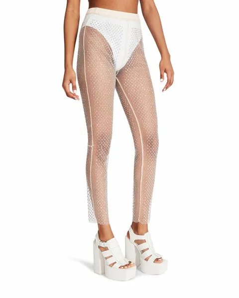 Women MESH RHINESTONE PANTS IVORY Ivory Steve Madden Bottoms Women MESH RHINESTONE PANTS IVORY Ivory Steve Madden Bottoms