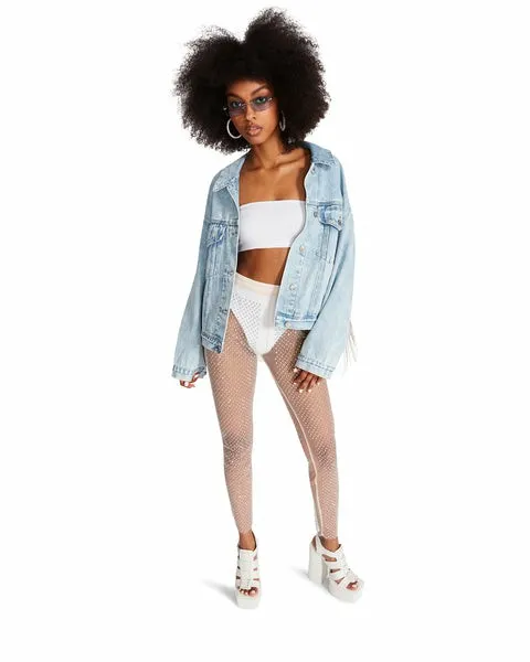 Women MESH RHINESTONE PANTS IVORY Ivory Steve Madden Bottoms Women MESH RHINESTONE PANTS IVORY Ivory Steve Madden Bottoms
