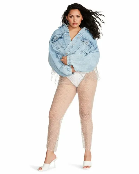 Women MESH RHINESTONE PANTS IVORY Ivory Steve Madden Bottoms Women MESH RHINESTONE PANTS IVORY Ivory Steve Madden Bottoms