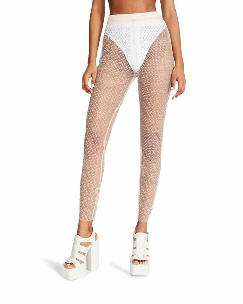 Women MESH RHINESTONE PANTS IVORY Ivory Steve Madden Bottoms Women MESH RHINESTONE PANTS IVORY Ivory Steve Madden Bottoms