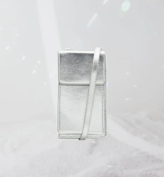 Women Mini Bag 8211 Silver Promod Bags