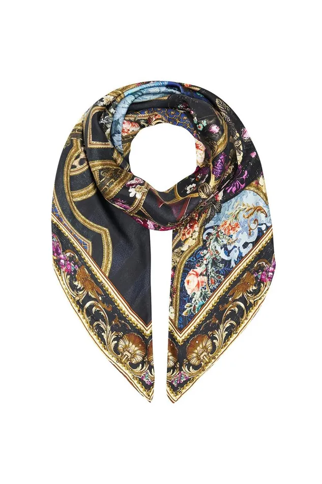 Women Modest Clothing Camilla Large Square Scarf Fields Of Treasure