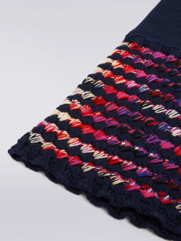 Women MultiWorked Wool Knit Neck Warmer Multicoloured Missoni Scarves and Foulards Women MultiWorked Wool Knit Neck Warmer Multicoloured Missoni Scarves and Foulards