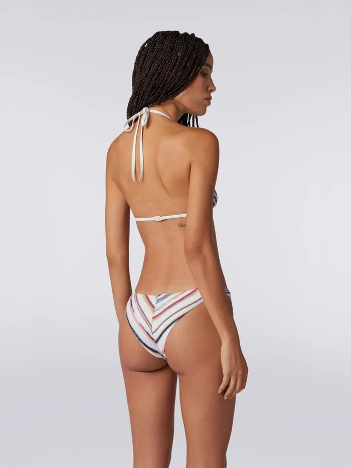 Women Multicoloured Striped Bikini With Lam Multicoloured Missoni Swimsuits