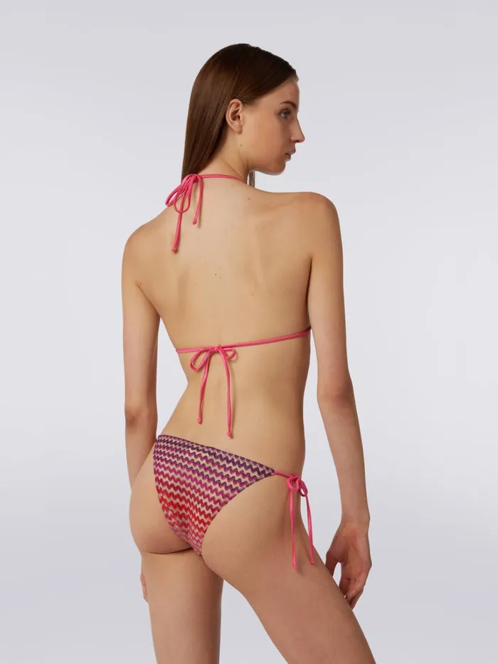 Women Multicoloured Zigzag Tulle Bikini Pink Missoni Swimsuits Women Multicoloured Zigzag Tulle Bikini Pink Missoni Swimsuits