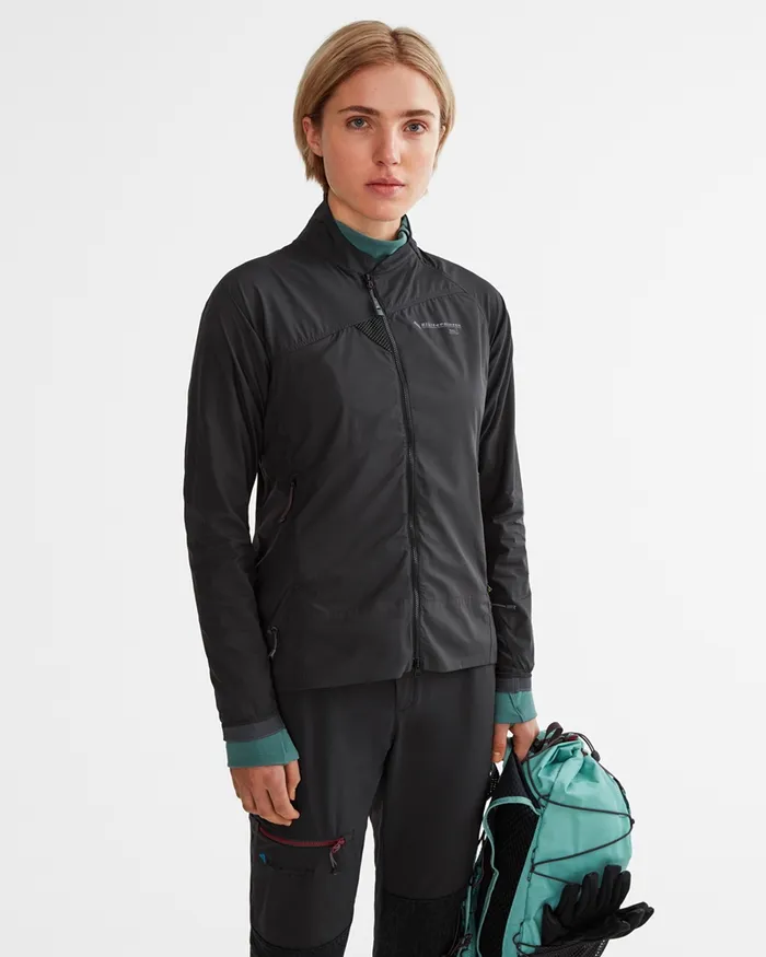 Women Nal Windbreaker Jacket Madder Red Klttermusen Wind Resistant Jackets