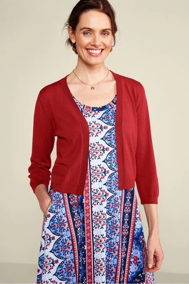 Women Natalia Cardi White Soft Surroundings Tops