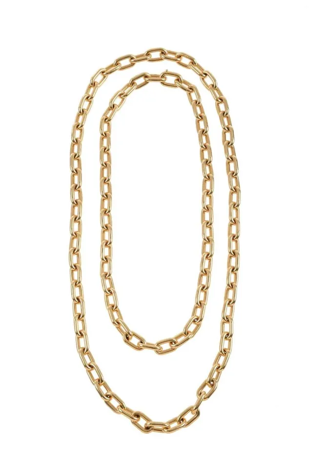 Women Necklaces Gabriela Hearst Medium Chain Neckless In Gold 18K