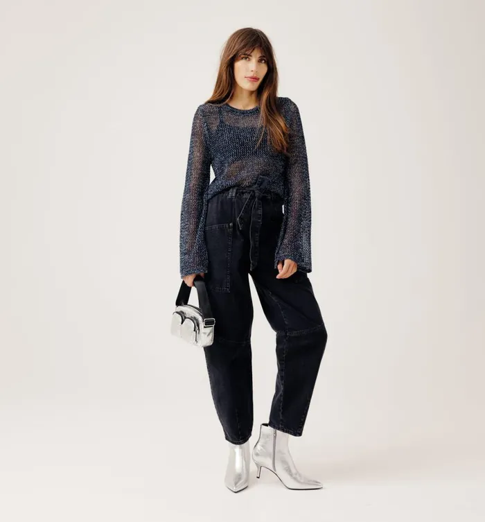Women Net Jumper 8211 Black Promod Jumpers And Cardigans Women Net Jumper 8211 Black Promod Jumpers And Cardigans