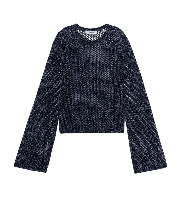 Women Net Jumper 8211 Black Promod Jumpers And Cardigans Women Net Jumper 8211 Black Promod Jumpers And Cardigans