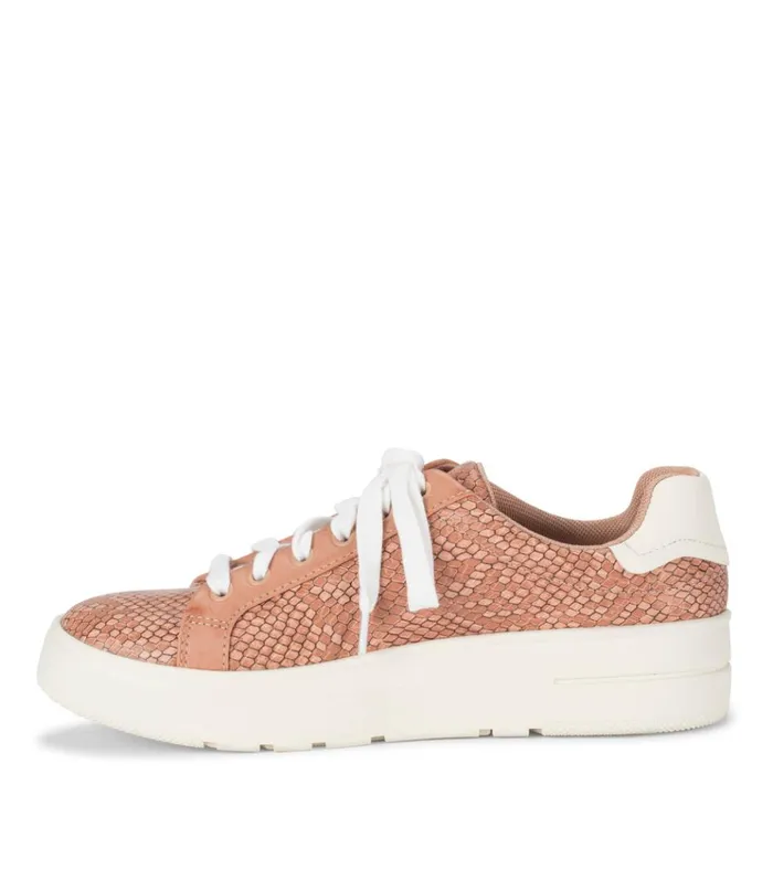 Women Nishelle Lace Up Sneaker Soft Pink Snake Baretraps Flats and Loafers