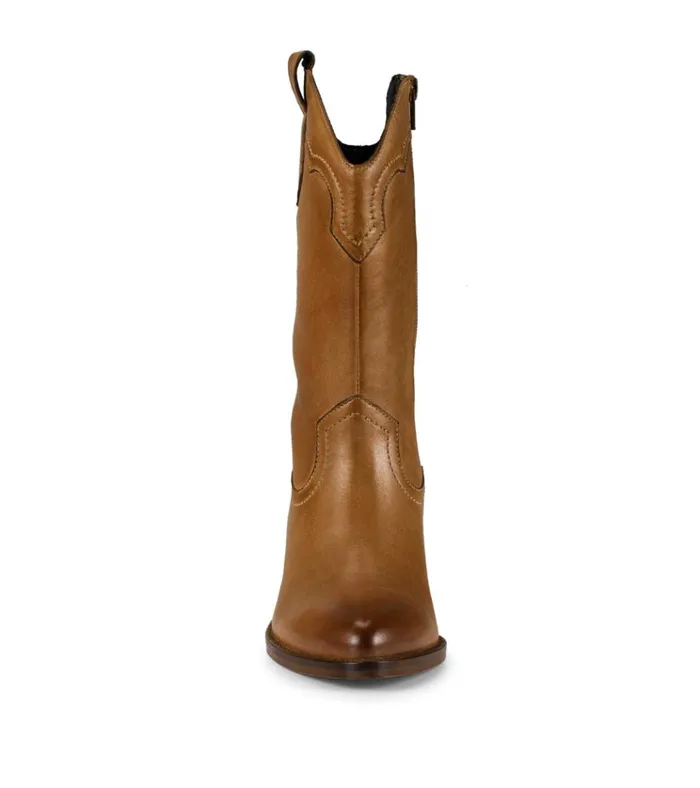 Women Nita Western Boot Cognac Leather Baretraps Knee High Boots