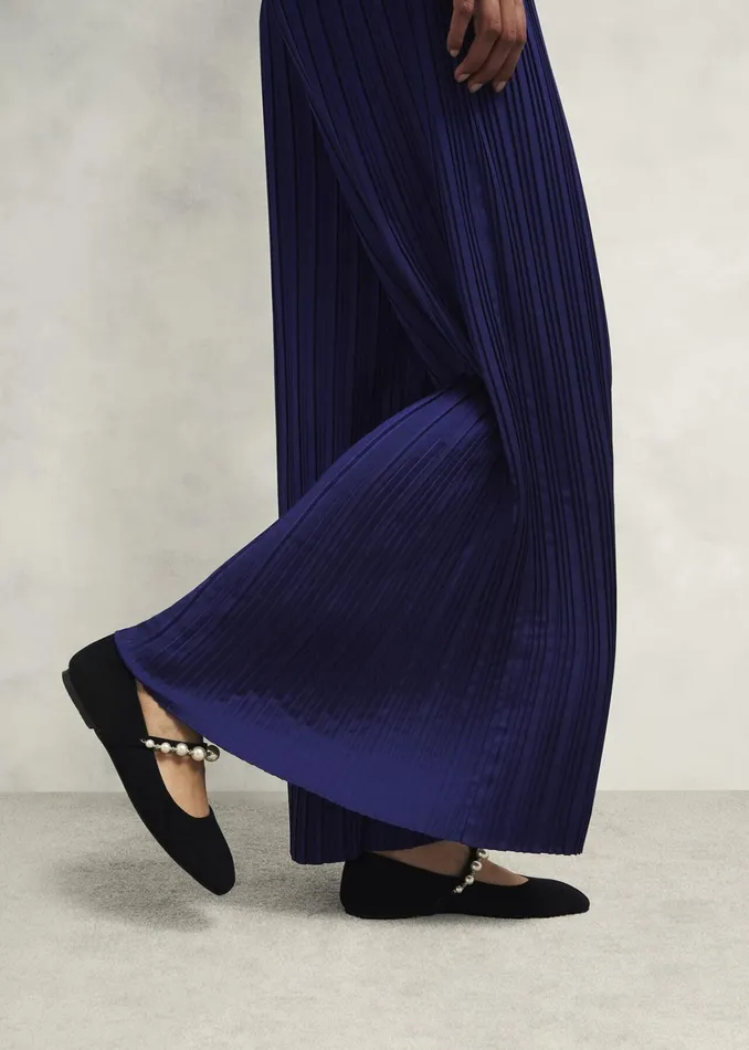 Women Orla Pleated Trousers Rich Blue Hobbs Trousers