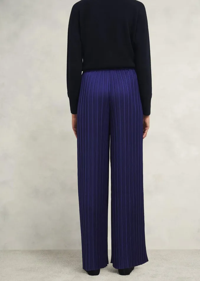 Women Orla Pleated Trousers Rich Blue Hobbs Trousers