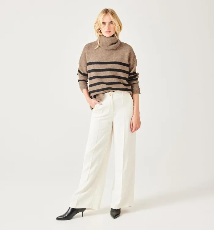 Women Oversized Cowl Neck Jumper 8211 Rayure Grege Promod Jumpers And Cardigans Women Oversized Cowl Neck Jumper 8211 Rayure Grege Promod Jumpers And Cardigans