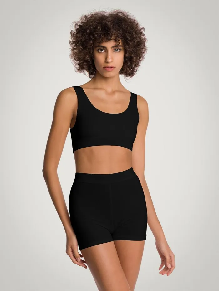 Women Panties Wolford Beauty Cotton Biker Shorts Black
