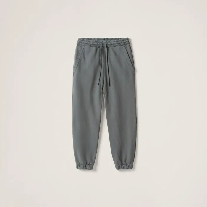 Women Pants And Shorts Miu Miu Garmentdyed Cotton Fleece Pants Iron Gray