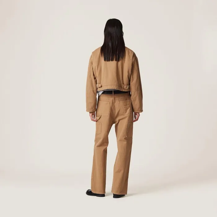 Women Pants And Shorts Miu Miu Garmentdyed Gabardine Pants Cord Women Pants And Shorts Miu Miu Garmentdyed Gabardine Pants Cord