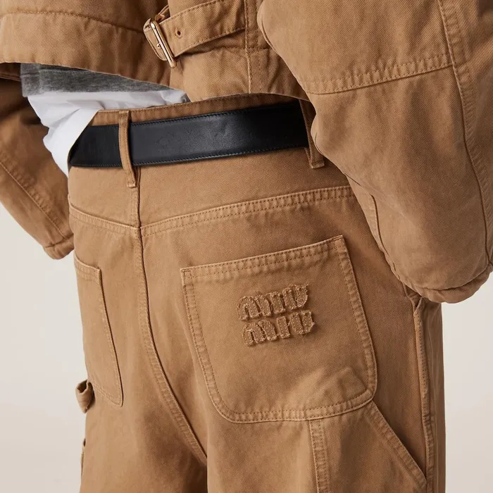 Women Pants And Shorts Miu Miu Garmentdyed Gabardine Pants Cord Women Pants And Shorts Miu Miu Garmentdyed Gabardine Pants Cord