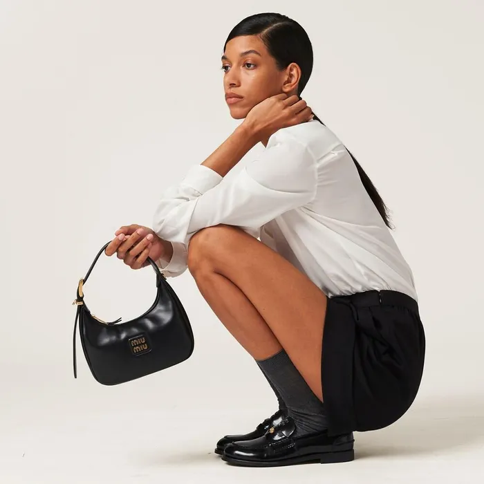 Women Pants And Shorts Miu Miu Grain De Poudre Bermudas Black Women Pants And Shorts Miu Miu Grain De Poudre Bermudas Black