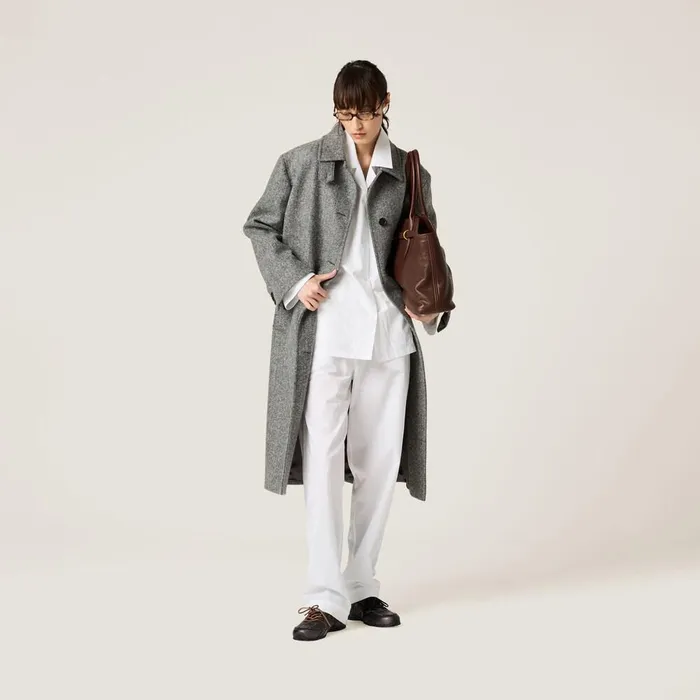 Women Pants And Shorts Miu Miu Poplin Pajama Pants White Women Pants And Shorts Miu Miu Poplin Pajama Pants White