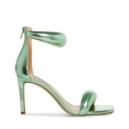 Women PARTAY GREEN METALLIC Green Metallic Steve Madden Heels