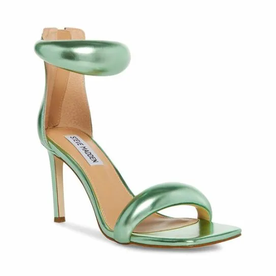 Women PARTAY GREEN METALLIC Green Metallic Steve Madden Heels Women PARTAY GREEN METALLIC Green Metallic Steve Madden Heels