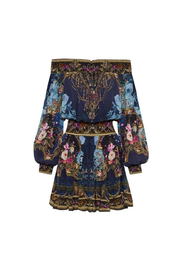 Women Party Dresses Camilla Off Shoulder Short Dress Fields Of Treasure