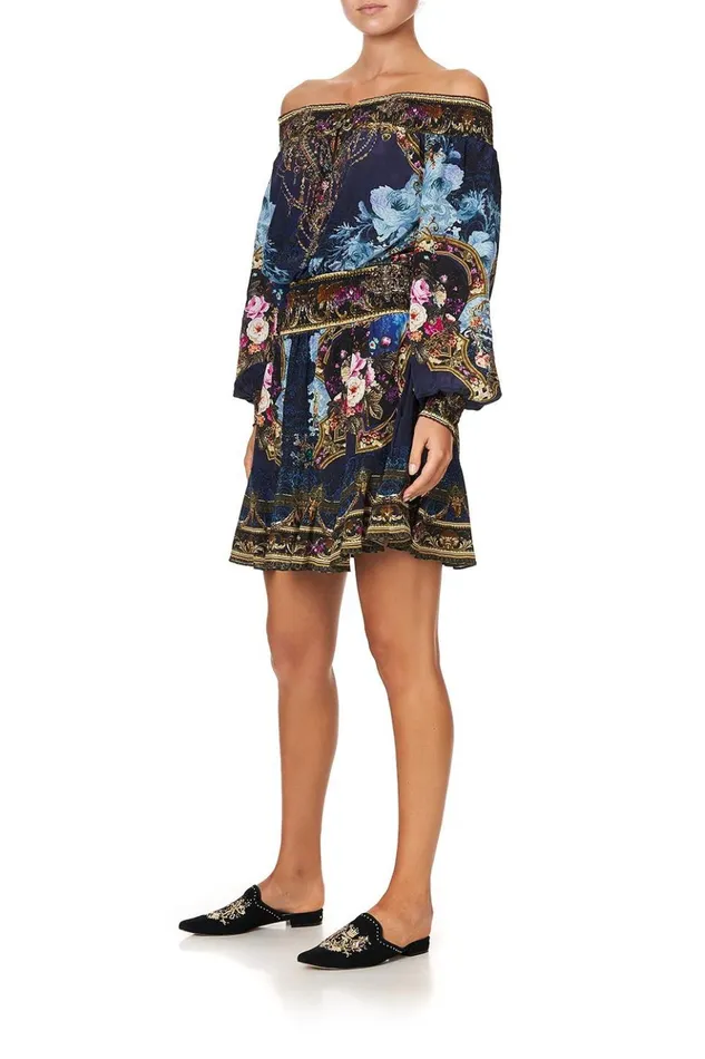 Women Party Dresses Camilla Off Shoulder Short Dress Fields Of Treasure
