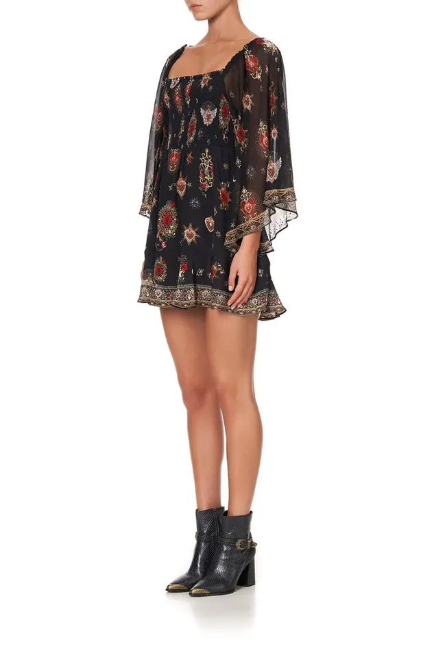 Women Party Dresses Camilla Shirred Bodice Mini Dress Montagues Capulet