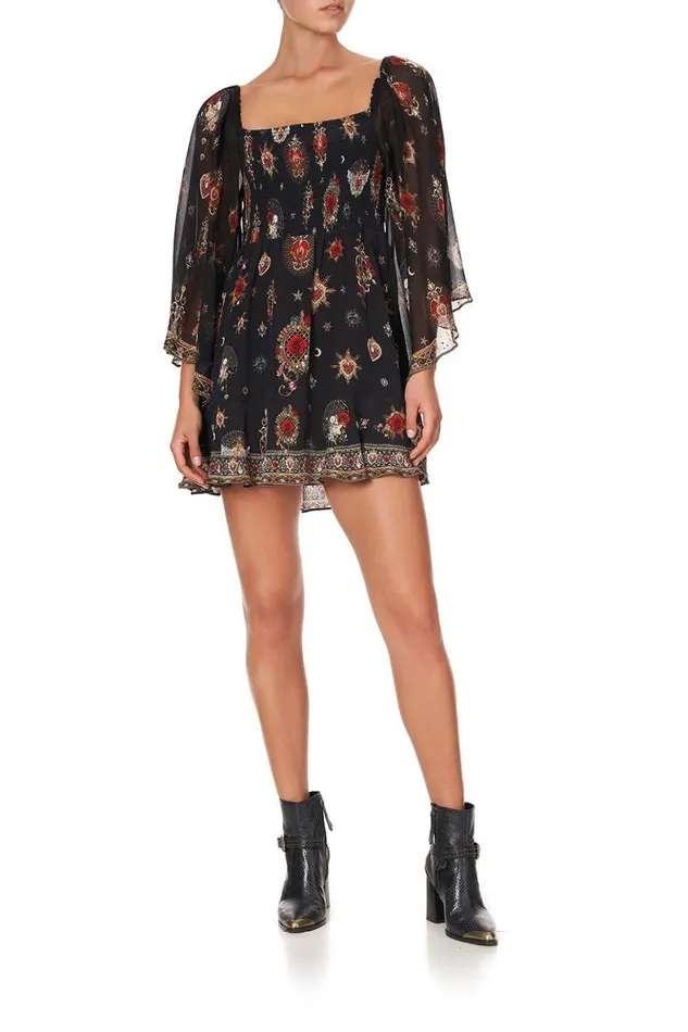 Women Party Dresses Camilla Shirred Bodice Mini Dress Montagues Capulet