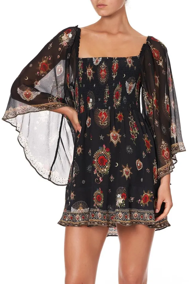 Women Party Dresses Camilla Shirred Bodice Mini Dress Montagues Capulet