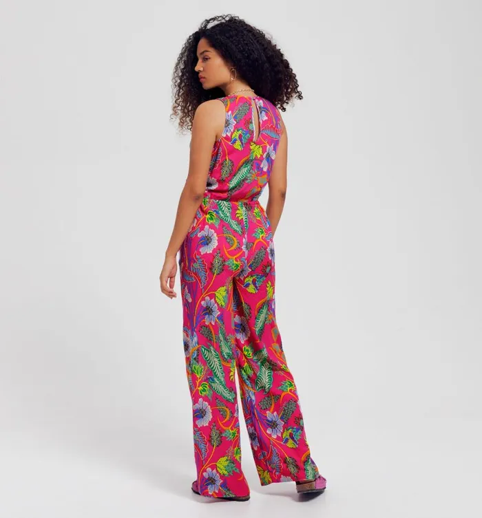 Women Patterned Jumpsuit 8211 Pink Print Promod Jumpsuits And Playsuits Women Patterned Jumpsuit 8211 Pink Print Promod Jumpsuits And Playsuits