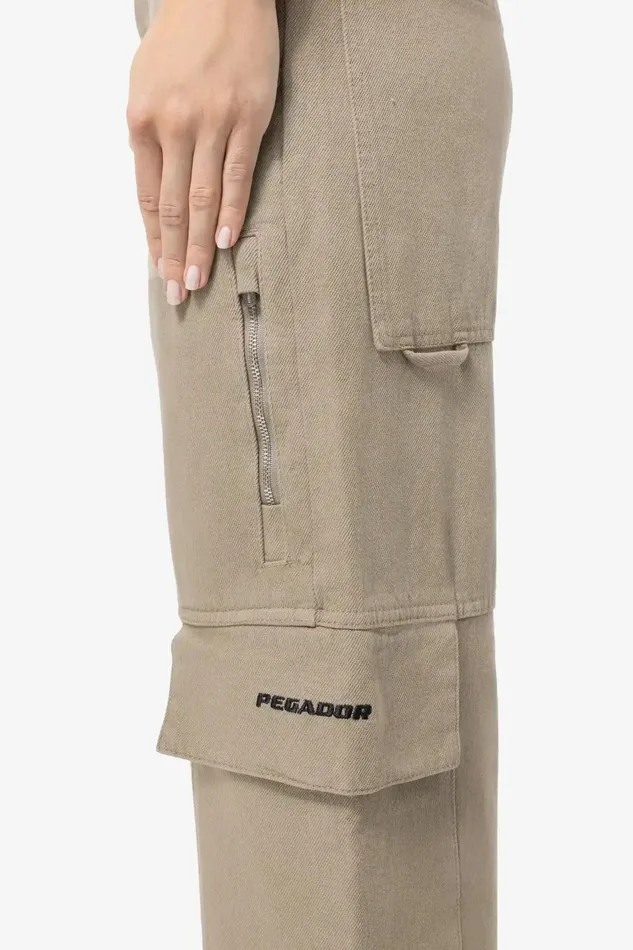 Women Pegador Jeans Taily Super Baggy Cargo Jeans Desert Taupe Women Pegador Jeans Taily Super Baggy Cargo Jeans Desert Taupe