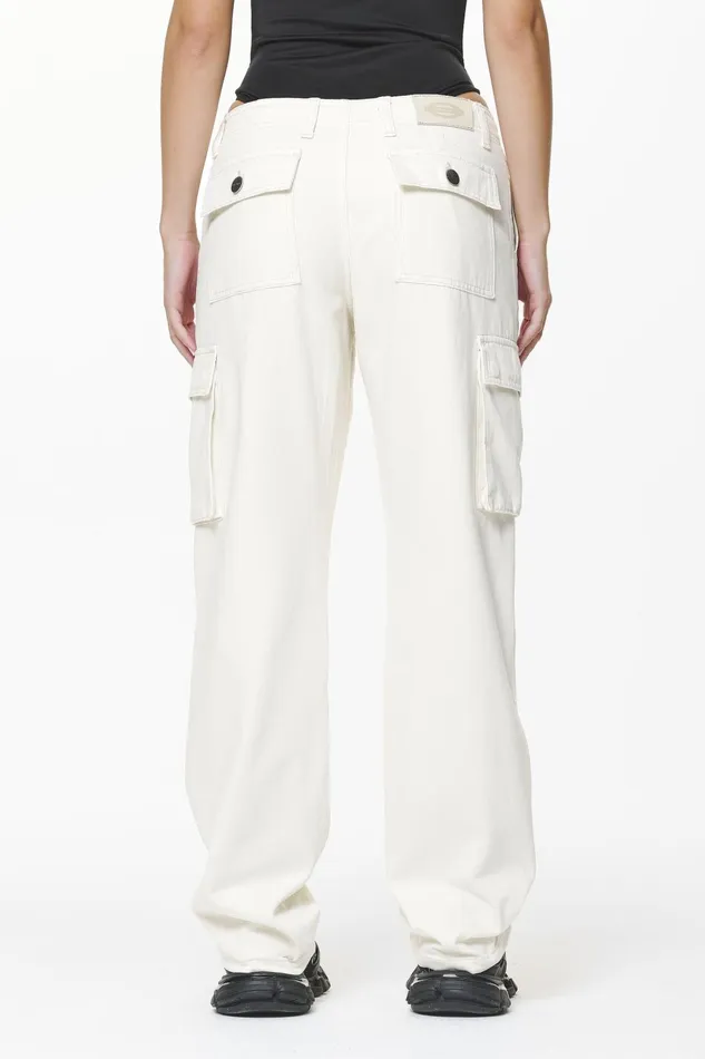 Women Pegador Pants Bodo Wide Cargo Pants Salty Cream Women Pegador Pants Bodo Wide Cargo Pants Salty Cream