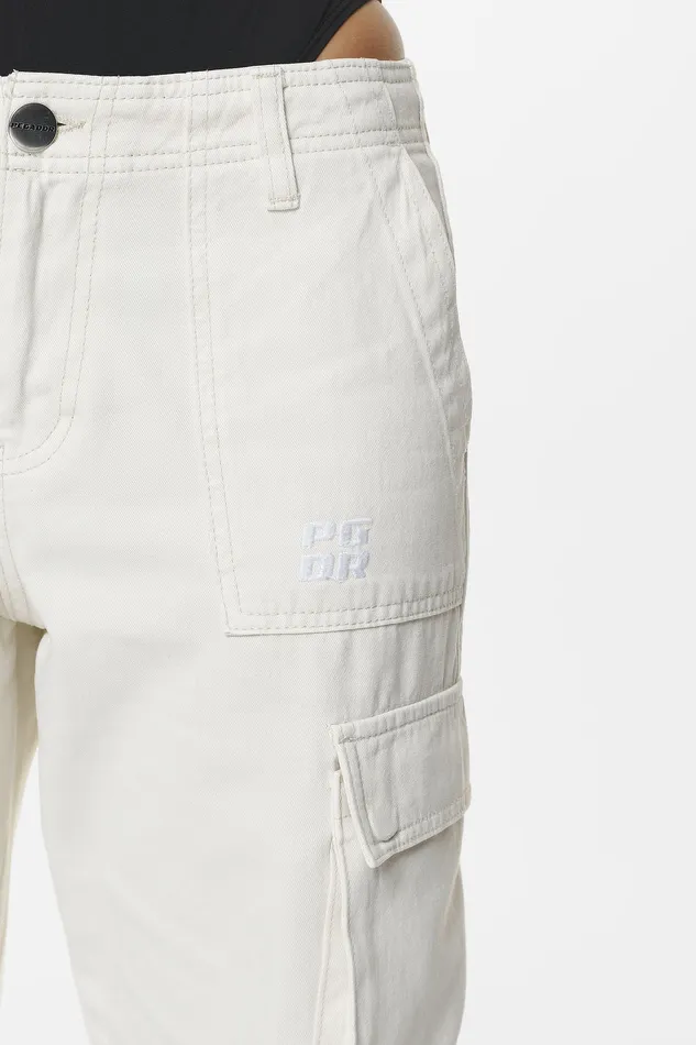 Women Pegador Pants Bodo Wide Cargo Pants Salty Cream Women Pegador Pants Bodo Wide Cargo Pants Salty Cream