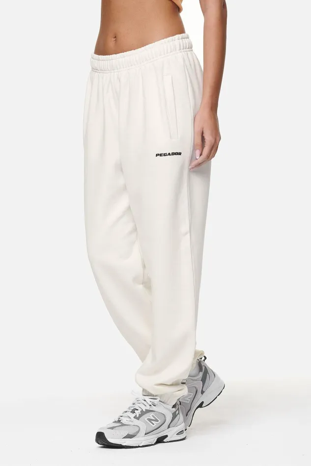 Women Pegador Pants Villa High Waisted Sweat PantsWashed Coconut Milk Black Gum