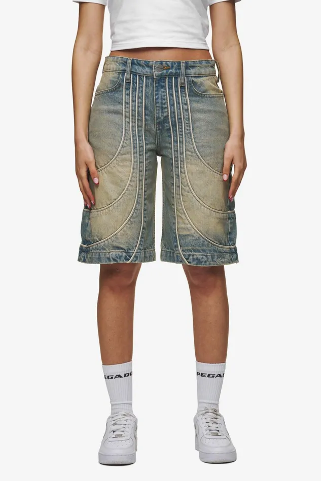 Women Pegador Shorts Treasure Jorts Vintage Blue Women Pegador Shorts Treasure Jorts Vintage Blue