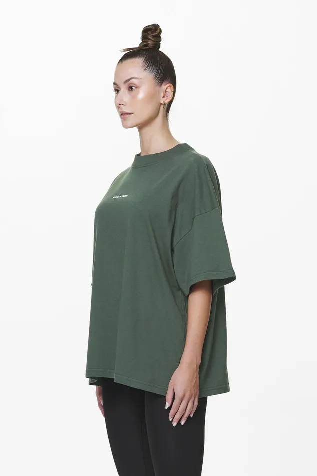 Women Pegador Tees Arendal Logo Heavy Oversized Tee Washed Sage Green Women Pegador Tees Arendal Logo Heavy Oversized Tee Washed Sage Green