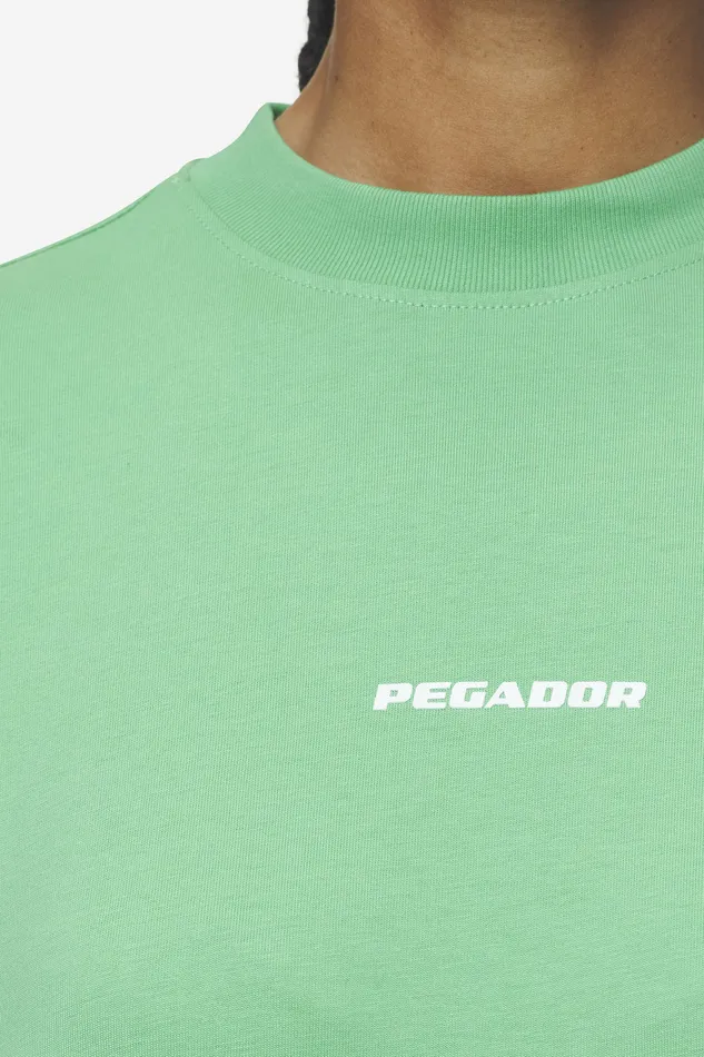 Women Pegador Tees Bracy Heavy Oversized Tee Washed Peppermint Green White Gum Women Pegador Tees Bracy Heavy Oversized Tee Washed Peppermint Green White Gum