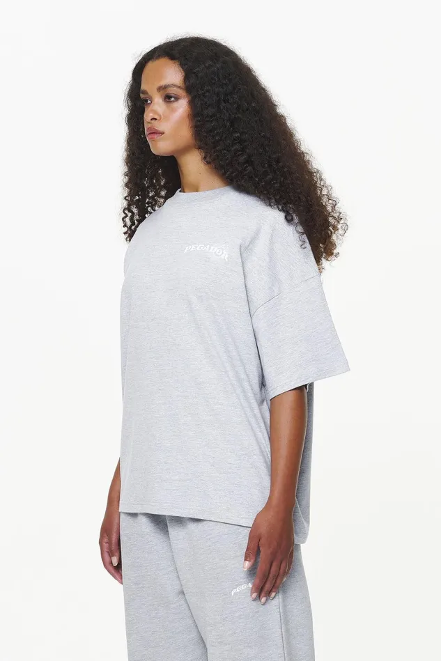 Women Pegador Tees Pall Heavy Oversized Tee Grey Melange Women Pegador Tees Pall Heavy Oversized Tee Grey Melange