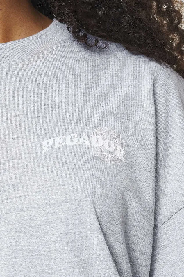 Women Pegador Tees Pall Heavy Oversized Tee Grey Melange Women Pegador Tees Pall Heavy Oversized Tee Grey Melange