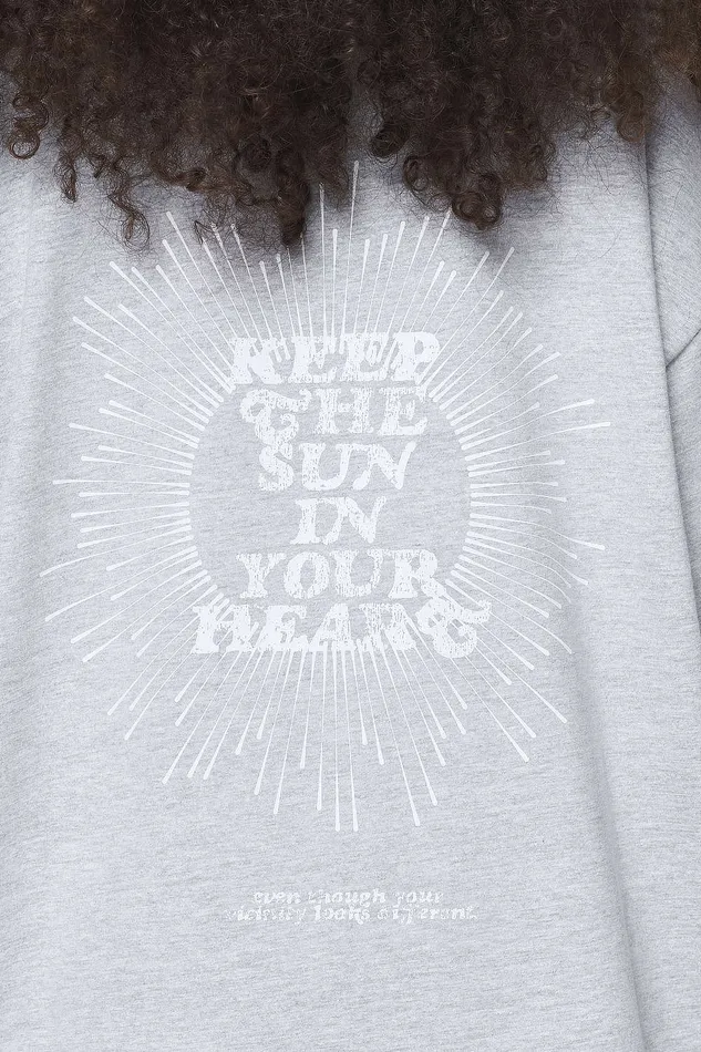Women Pegador Tees Pall Heavy Oversized Tee Grey Melange Women Pegador Tees Pall Heavy Oversized Tee Grey Melange