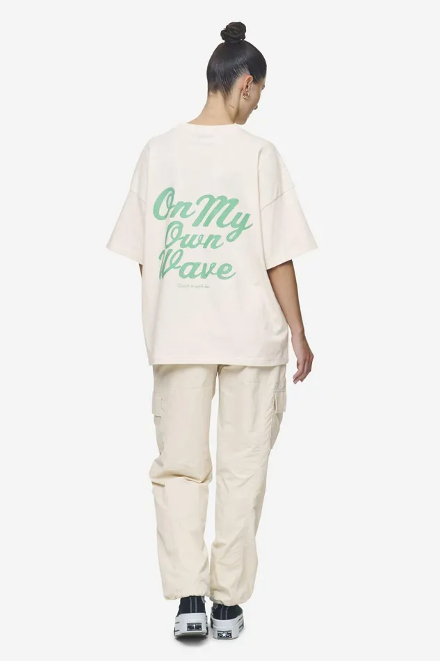 Women Pegador Tees Yebra Heavy Oversized Tee Washed Coast Sand Women Pegador Tees Yebra Heavy Oversized Tee Washed Coast Sand
