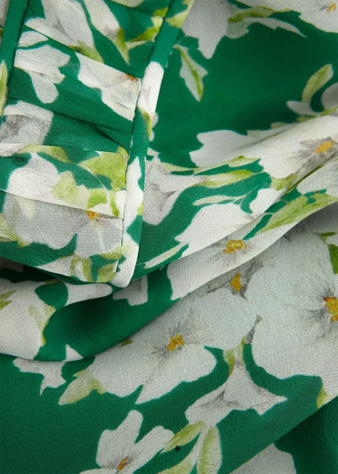 Women Petite Bronwyn Silk Dress Green Multi Hobbs Dresses and Jumpsuits
