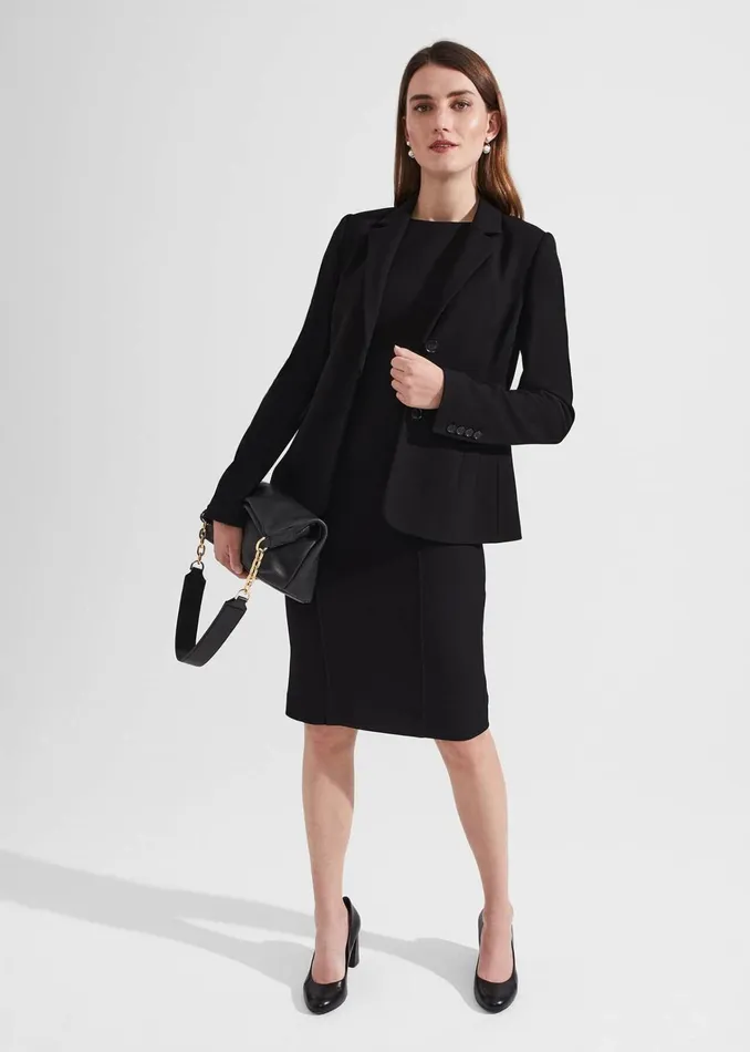Women Petite Charley Dress Black Hobbs Dresses and Jumpsuits