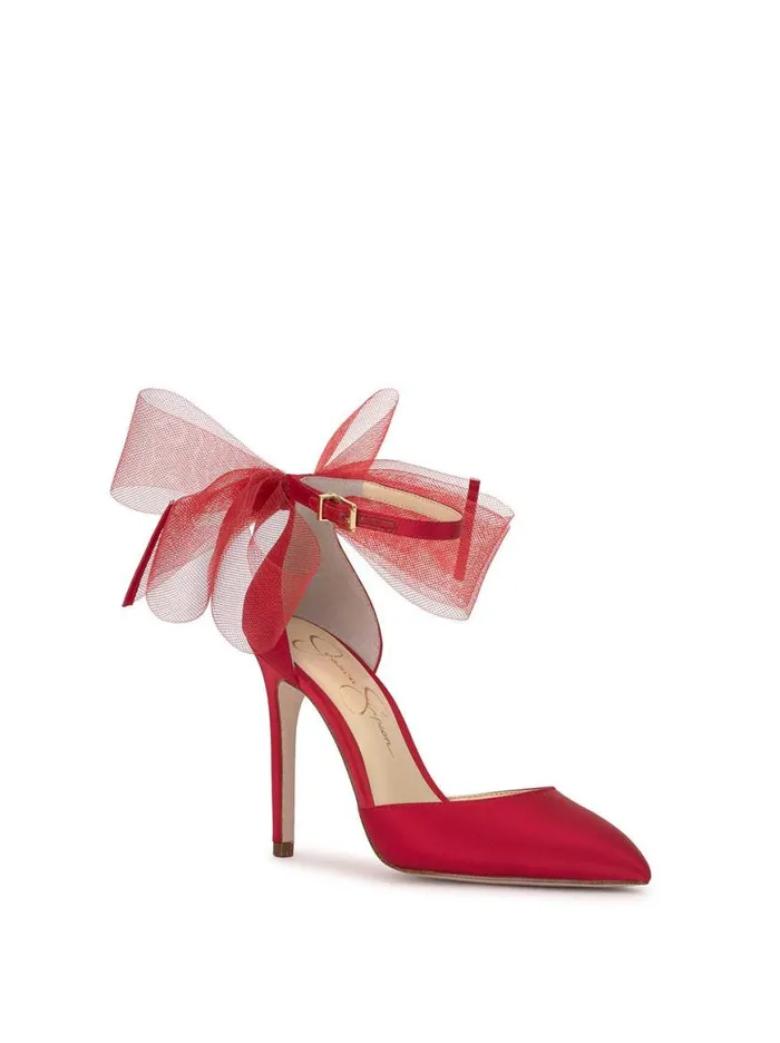 Women Phindies Pump In Red Muse Jessica Simpson Pumps