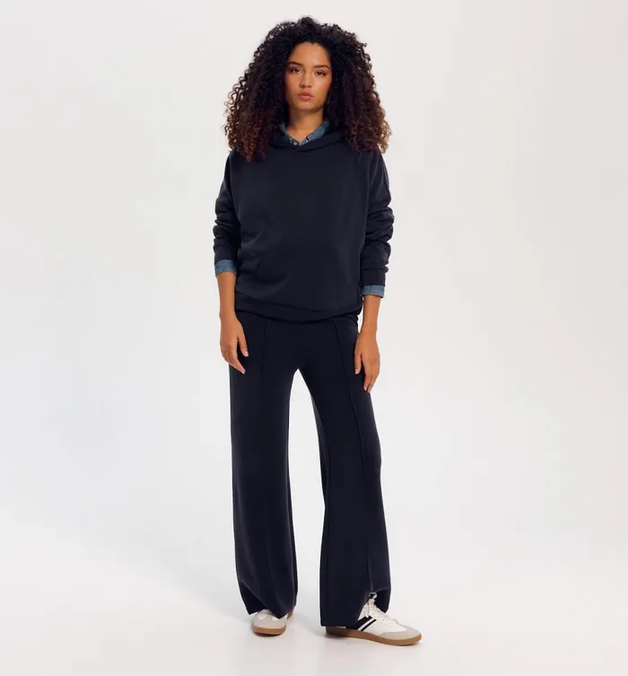 Women Plain Hoodie 8211 Marine Moyen Promod Jumpers And Cardigans Women Plain Hoodie 8211 Marine Moyen Promod Jumpers And Cardigans